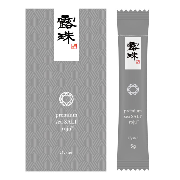 st-oys-01-001-02 roju 5年熟成 オイスター塩 フレーバーソルト あっけしそう入りの 高級塩 牡蠣塩 スティック 75g