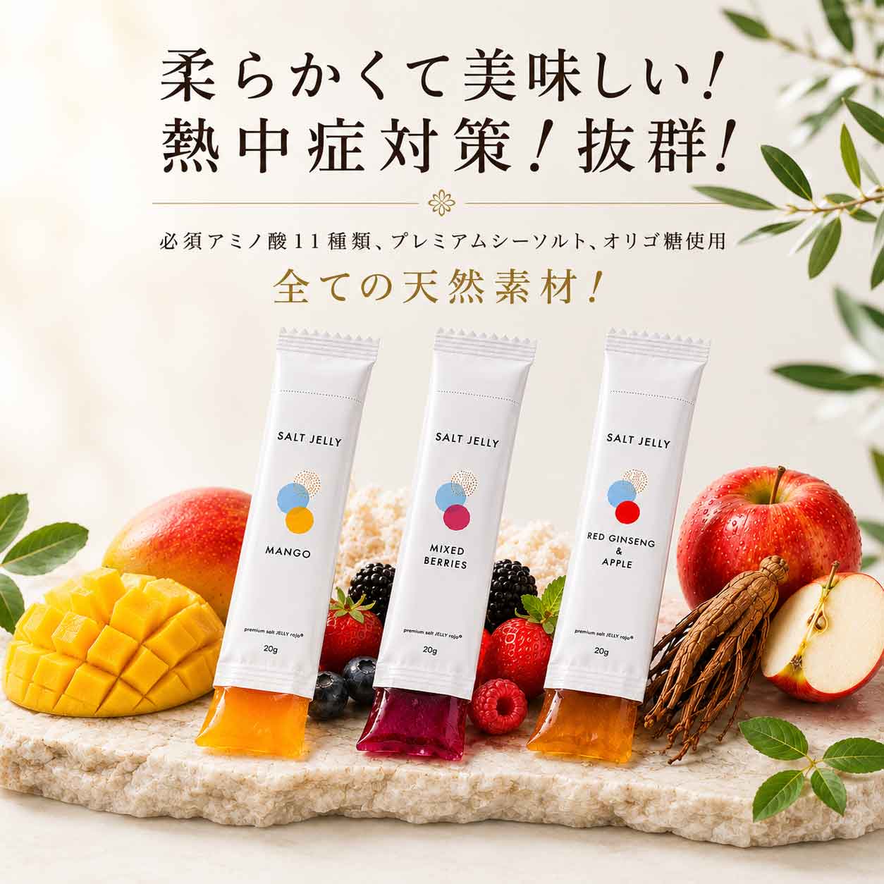 プレミアム塩ゼリー ロジュソルト使用