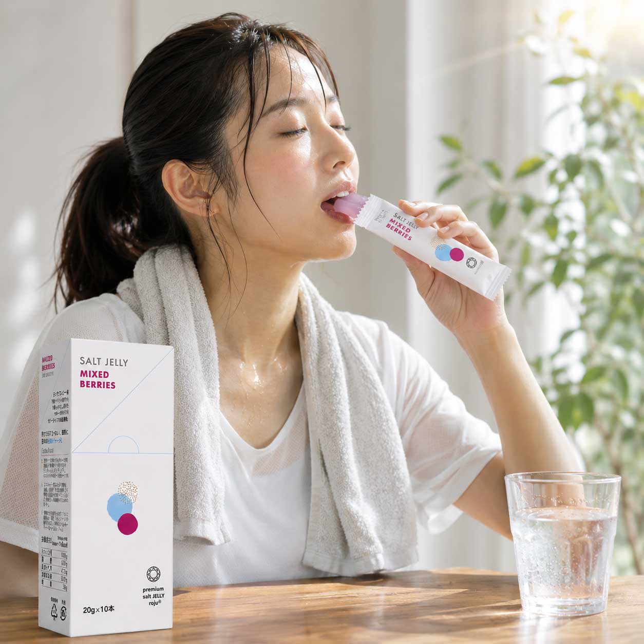 塩ゼリー プレミアムシーソルトロジュ使用