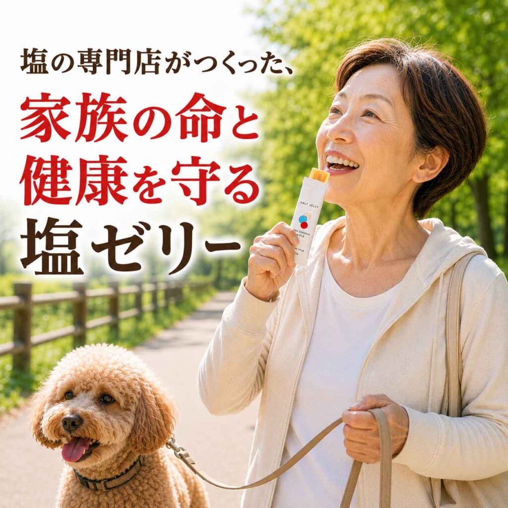 熱中症対策 正しい情報 塩水は命を守る 塩ゼリーは必須