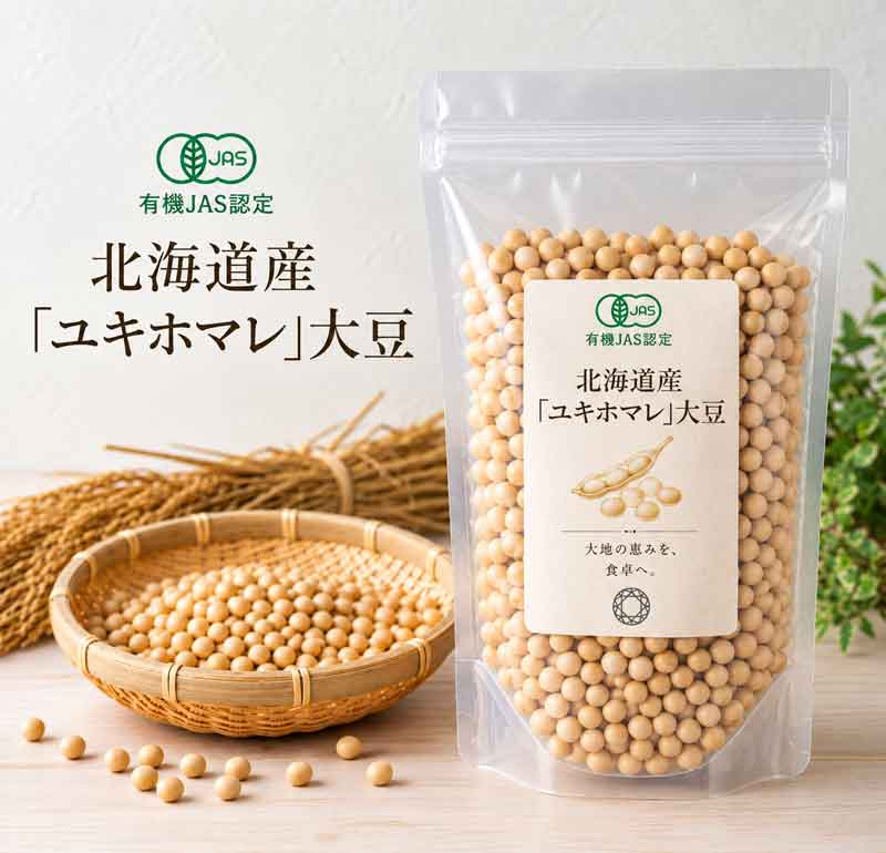 有機栽培大豆 北海道産 1kg