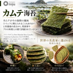 非加熱 5年熟成 天日塩 プレミアム スティック塩 「カムテ海苔」(75g) - 画像 (8)